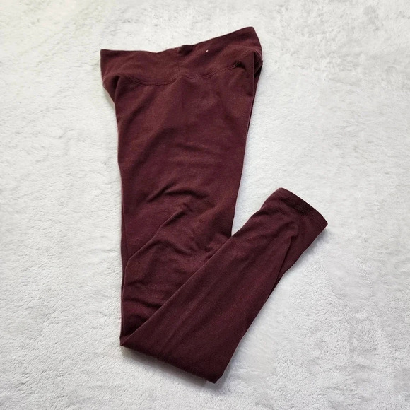 Aerie Women's Burgundy Athletic Leggings Size Medium - Picture 5 of 9